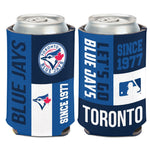 Toronto Blue Jays color block Can Cooler 12 oz.