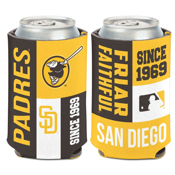 San Diego Padres color block Can Cooler 12 oz.