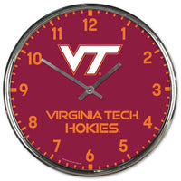 Wholesale-Virginia Tech Hokies Chrome Clock