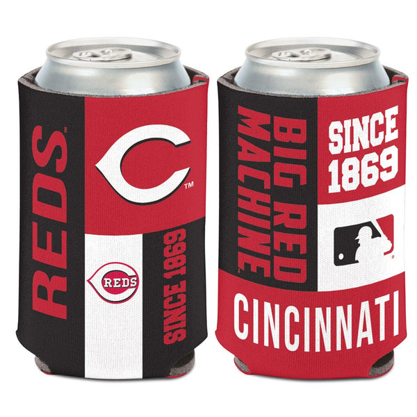 Cincinnati Reds color block Can Cooler 12 oz.