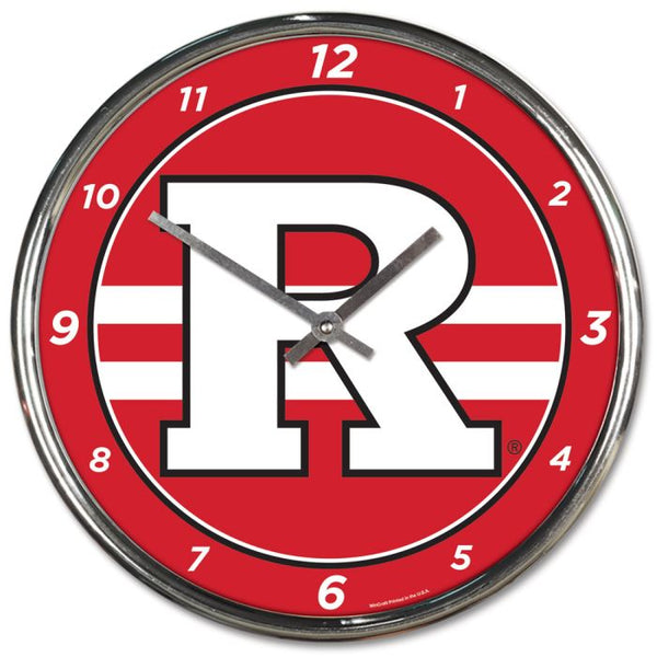 Wholesale-Rutgers Scarlet Knights Chrome Clock