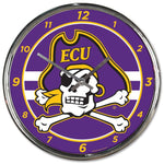 Wholesale-East Carolina Pirates Chrome Clock