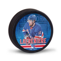 New York Rangers image Hockey Puck Packaged Alexis Lafreniere