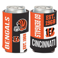 Cincinnati Bengals Color Block Can Cooler 12 oz.