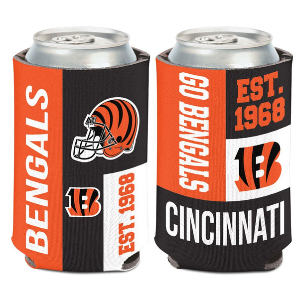 Cincinnati Bengals Color Block Can Cooler 12 oz.