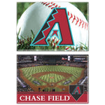 Arizona Diamondbacks Rectangle Magnet, 2pack 2" x 3"