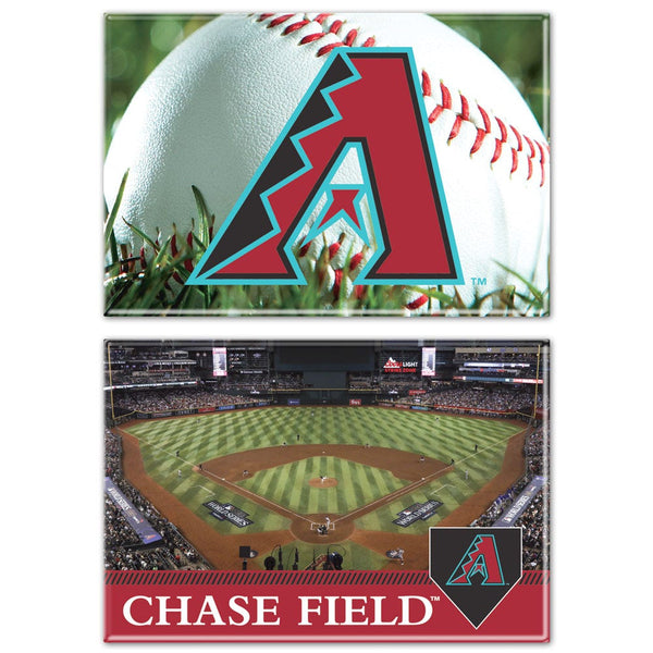Arizona Diamondbacks Rectangle Magnet, 2pack 2" x 3"