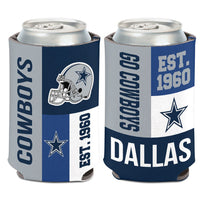 Dallas Cowboys Color Block Can Cooler 12 oz.