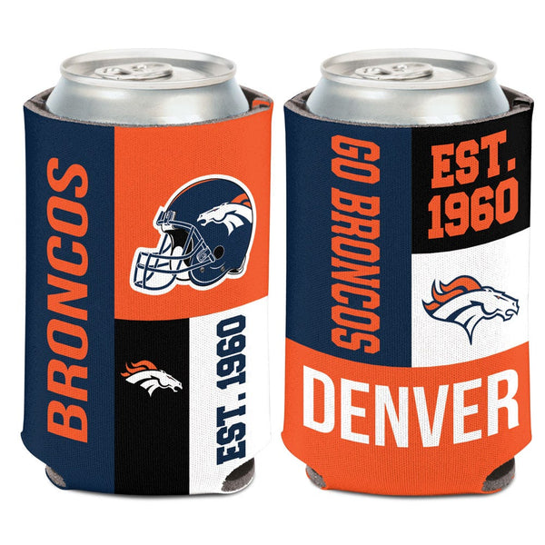 Denver Broncos Color Block Can Cooler 12 oz.