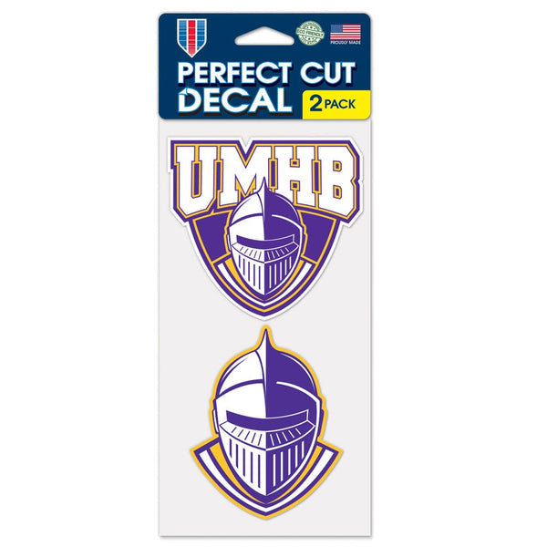 Mary Hardin-Baylor Crusaders Perfect Cut Decal Set of Two 4"x4"