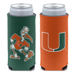 Miami Hurricanes 12 oz Slim Can Cooler