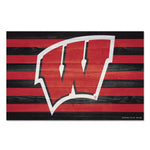 Wholesale-Wisconsin Badgers AMERICANA Wood Sign 11" x 17" 1/4" thick