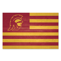 Wholesale-USC Trojans AMERICANA Wood Sign 11" x 17" 1/4" thick