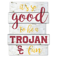 Wholesale-USC Trojans BIRCH WOOD Wood Sign 11"X14"