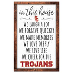 Wholesale-USC Trojans BOX LIST Wood Sign 11" x 17" 1/4" thick