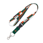 Miami Hurricanes Lanyard w/detachable buckle 1"