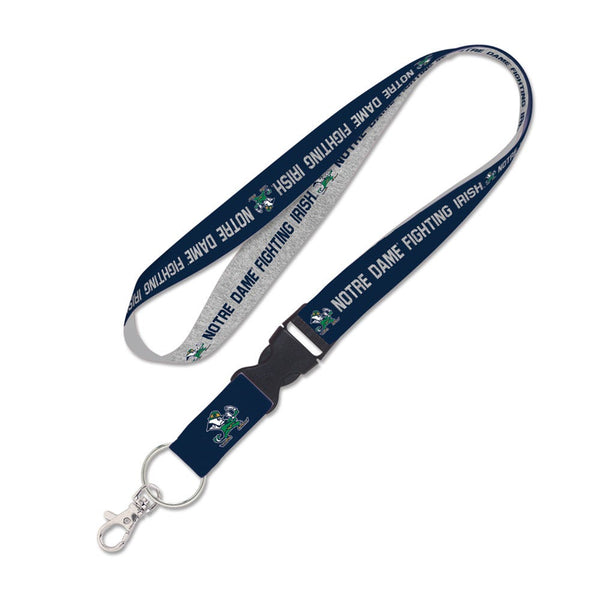 Notre Dame Fighting Irish HEATHERED Lanyard w/detachable buckle 1"