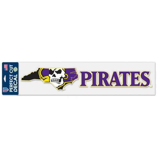 Wholesale-East Carolina Pirates Perfect Cut Decals 4" x 17"