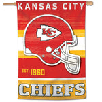 Kansas City Chiefs / Classic Logo Retro look Vertical Flag 28" x 40"