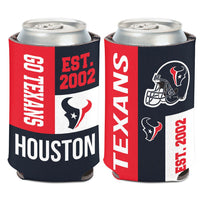 Houston Texans COLOR BLOCK Can Cooler 12 oz.