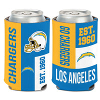 Los Angeles Chargers Color Block Can Cooler 12 oz.