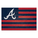 Atlanta Braves americana Wood Sign 11" x 17" 1/4" thick