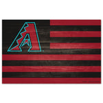 Arizona Diamondbacks AMERICANA Wood Sign 11" x 17" 1/4" thick