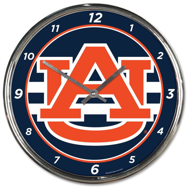 Wholesale-Auburn Tigers Chrome Clock