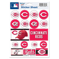 Cincinnati Reds Vinyl Sticker Sheet 5" x 7"