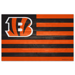 Cincinnati Bengals Wood Sign 11" x 17" 1/4" thick