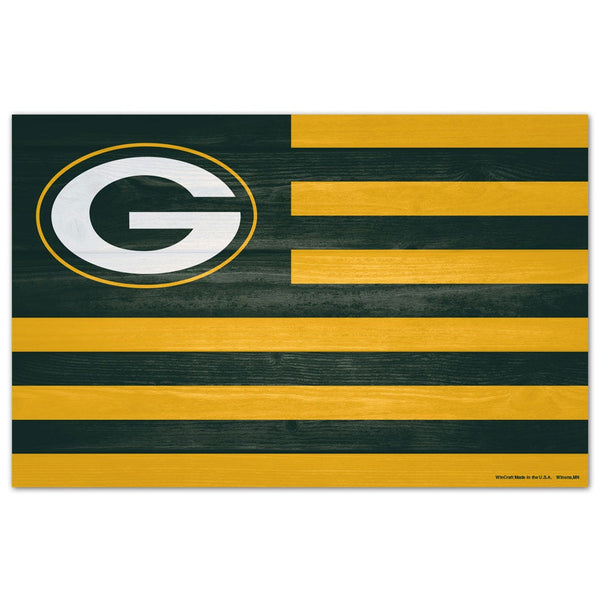 Green Bay Packers Wood Sign 11" x 17" 1/4" thick