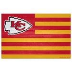 Kansas City Chiefs Wood Sign 11" x 17" 1/4" thick