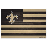 New Orleans Saints Wood Sign 11" x 17" 1/4" thick