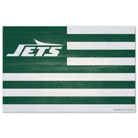 New York Jets AMERICANA Wood Sign 11" x 17" 1/4" thick