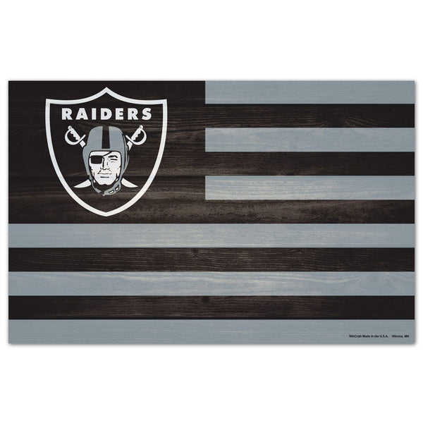 Las Vegas Raiders Wood Sign 11" x 17" 1/4" thick