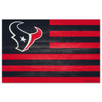 Houston Texans AMERICANA Wood Sign 11" x 17" 1/4" thick
