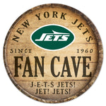 New York Jets Wood Sign 14" Rnd