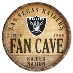 Las Vegas Raiders Wood Sign 14" Rnd