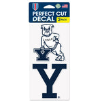 Wholesale-Yale Bulldogs Perfect Cut Decal Set of two 4"x4"