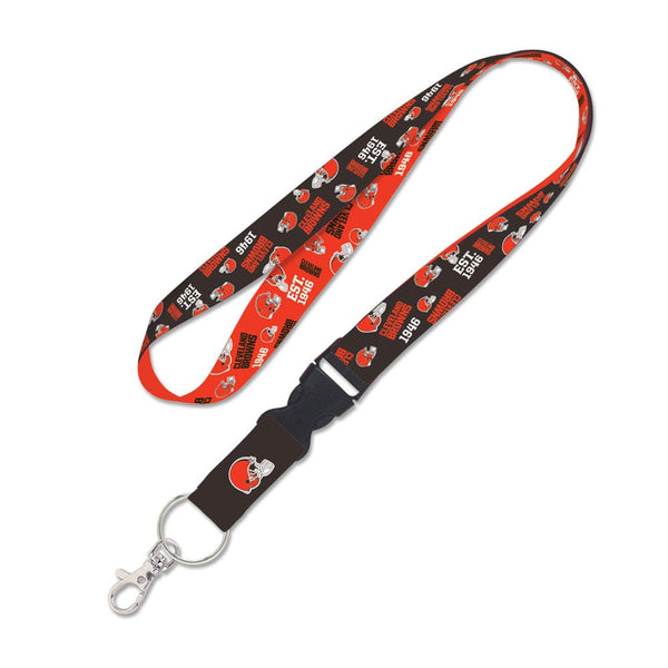 Cleveland Browns Lanyard w/detachable buckle 1"