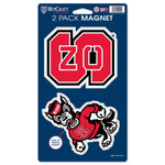 NC State Wolfpack 2 Pack Magnets 5" x  9"