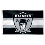 Las Vegas Raiders / Classic Logo Retro Flag - Deluxe 3' X 5'