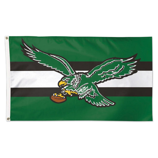 Philadelphia Eagles / Classic Logo Retro Flag - Deluxe 3' X 5'