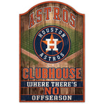 Houston Astros Wood Sign 11" x 17" 1/4" thick