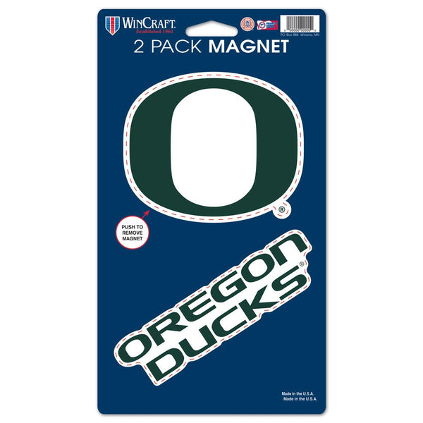 Oregon Ducks 2 Pack Magnets 5" x  9"