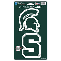 Wholesale-Michigan State Spartans 2 Pack Magnets 5" x 9"