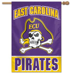 Wholesale-East Carolina Pirates Vertical Flag 28" x 40"