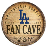 Los Angeles Dodgers Wood Sign 14" Rnd