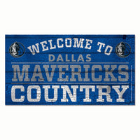 Dallas Mavericks Wood Sign 13"x24" 1/4" thick