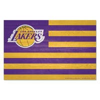 Los Angeles Lakers Wood Sign 11" x 17" 1/4" thick
